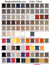 Leather Color Chart
